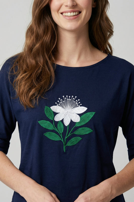 Navy Blue Linen Co - Ord Set - MNK Clothings