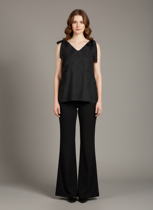 Black Polka Dot Tunic