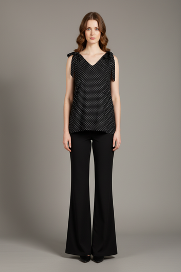 Black Polka Dot Tunic