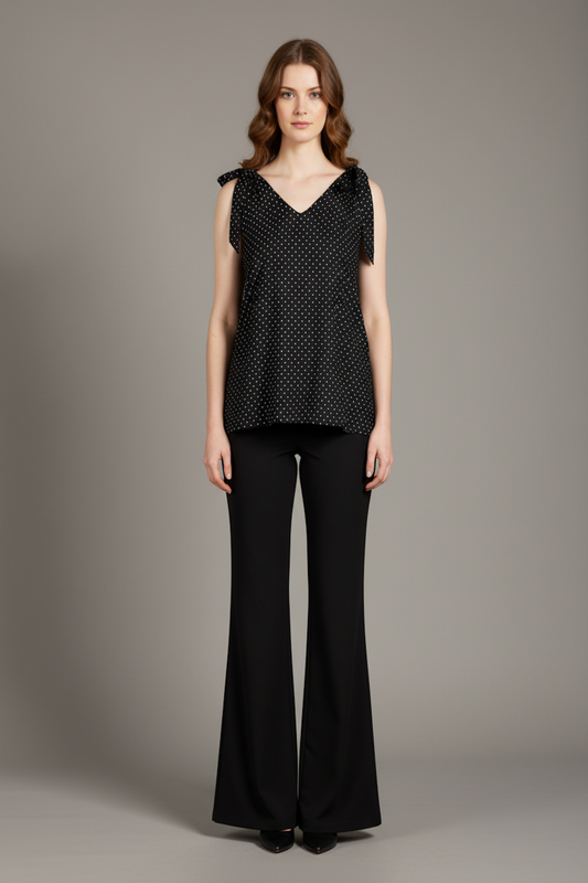 Black Polka Dot Tunic