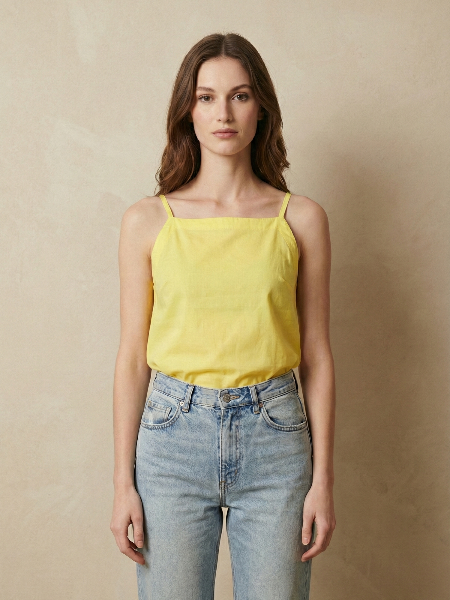 Yellow short top
