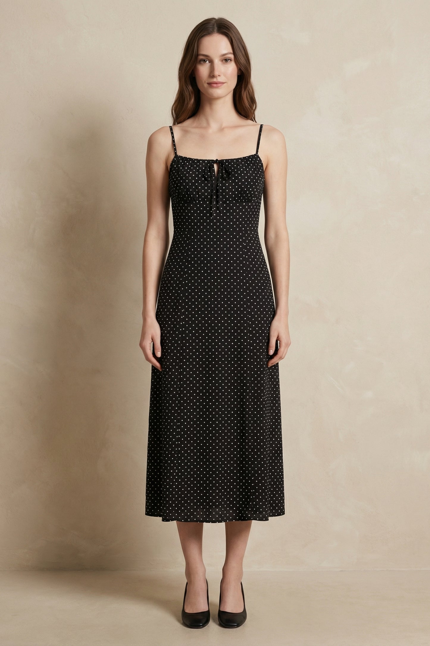 Polka Dot Midi Dress