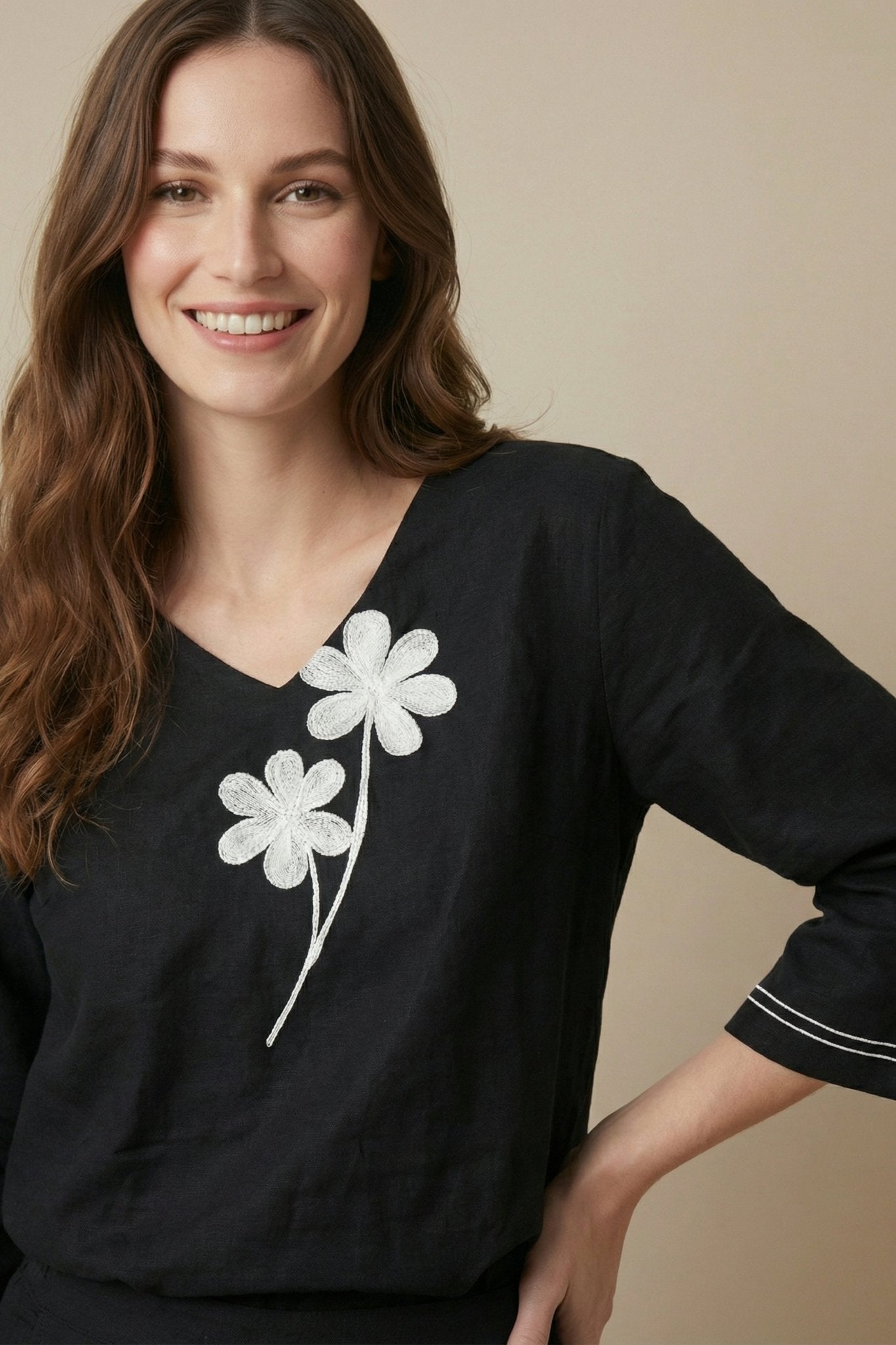 Black Linen Co - Ord Set - MNK Clothings