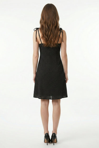 Polka Dot Short Dress - MNK Clothings